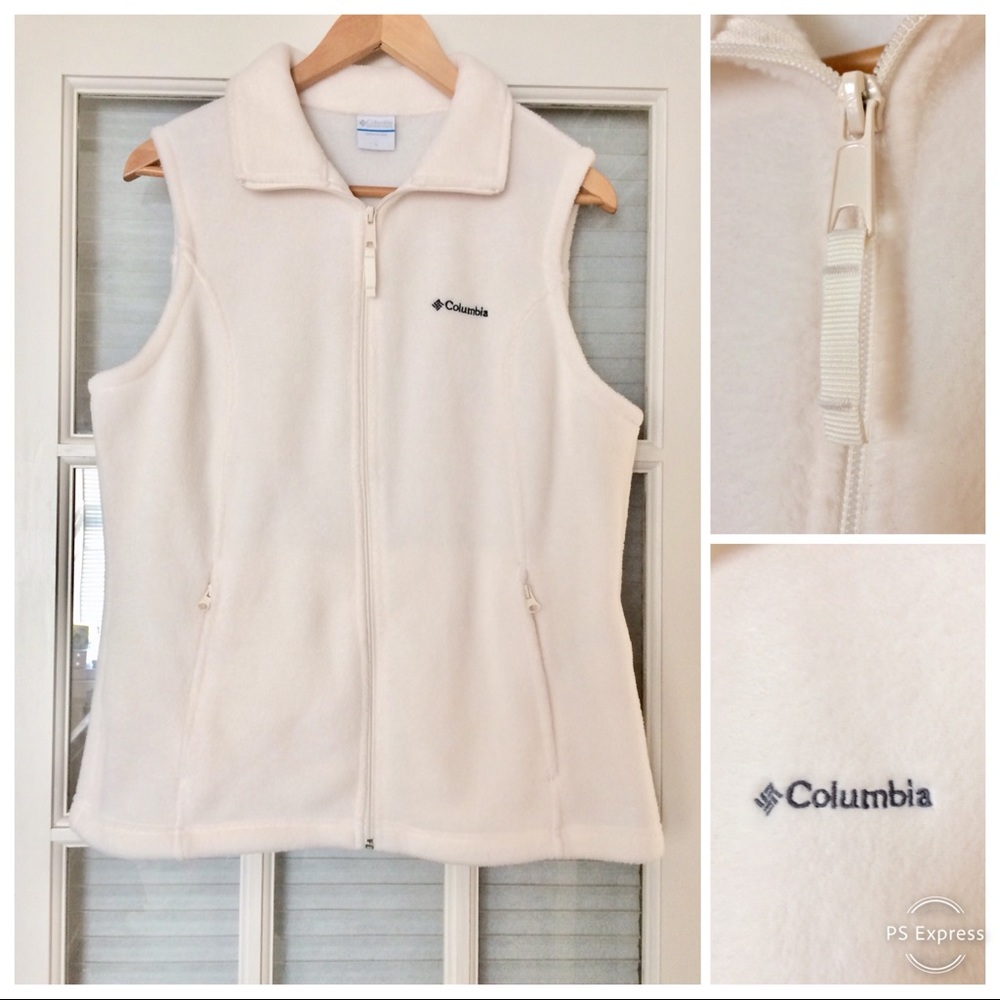 Columbia White Vest 🍁 Sz. L